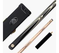 BAIZE MASTER Marksman 57 Inch 1 Piece Hand Spliced English Pool Cue and Case Set with 8.5mm Blue Pressed Tip (Midnight)