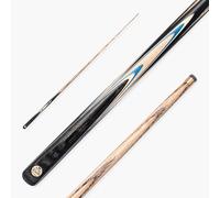 BAIZE MASTER Marksman 57 Inch 1 Piece Hand Spliced English Pool Cue with 8.5mm Blue Pressed Tip (Cobalt)
