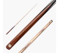 BAIZE MASTER Marksman 57 Inch 1 Piece Hand Spliced English Pool Cue with 8.5mm Blue Pressed Tip (Crimson)