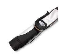 BAIZE MASTER Oval Tri-Tube Snooker Pool Cue Case - Holds One 2 Piece Cue (Silver)