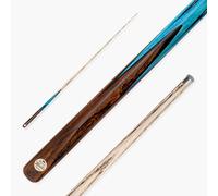 BAIZE MASTER Platinum Series BLUE FLAME 57 inch 1 Piece Luxury English Pool Cue 8.5mm Tip with Hand Fitted PRO SPIN Medium Tip - Hand Finished in the UK by Cue Care Jim using Lynch’s Cue Balm