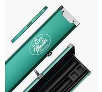 BAIZE MASTER Prestige Luxury Aluminium One Piece Snooker and Pool Cue Case - Holds 2 x 1 Piece Cues + Extensions + Accessories (Alpine Teal)