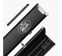 BAIZE MASTER Prestige Luxury Aluminium One Piece Snooker and Pool Cue Case - Holds 2 x 1 Piece Cues + Extensions + Accessories (Black)