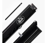 BAIZE MASTER Prestige Luxury Metal One Piece Snooker and Pool Cue Case - Holds 2 x 1 Piece Cues (Black)