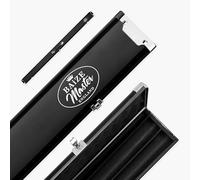 BAIZE MASTER Prestige PRO-Lock Luxury Metal Lockable One Piece Snooker and Pool Cue Case - Holds 2 x 1 Piece Cues + Extensions and Accessories (Black)