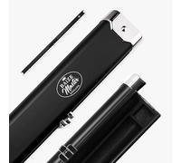 BAIZE MASTER Prestige Pro-Lock Luxury Metal Lockable One Piece Snooker and Pool Cue Case - Holds 2 x 1 Piece Cues (Black)
