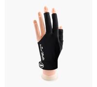 BAIZE MASTER Professional Three-Finger Snooker Pool Cueing Glove - For a Smoother Cue Action - For Right Handed Players (Black, Adult - Medium)