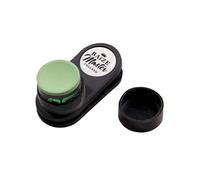 BAIZE MASTER Rubber T-MAG Double Magnetic Square & Round Snooker Chalk Holder with Pocket Clip Action - comes complete with one piece of Taom Chalk (Taom V10 Green)