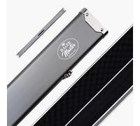 BAIZE MASTER Satin Line 1 Piece 3 Slot Luxury Metal Snooker & Pool Cue Case | Holds 3x 1 Piece Cue, Foam Interior for Added Protection, Durable Aluminium Body
