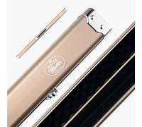 BAIZE MASTER Satin LINE Pro Aluminium 3/4 Luxury Snooker Pool Cue Case with Metal Ends Holds 1 x Joint Snooker or Pool Cue + Extensions (Rose Gold)