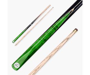 BAIZE MASTER Silver Series 48 Inch CONQUEST 2pc Junior Pool Cue or Kids Snooker Cue with Ash Shaft and 9.5mm Layered Tip (Green)