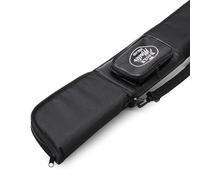 BAIZE MASTER Soft Embroidered 3/4 Accessory Pocket Snooker Pool Cue Case - Holds 1 x ¾ Joint Cue