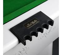 BAIZE MASTER Weighted Rubber Snooker and Pool Cue Holder - Attaches to Edge of Table - Holds 4 to 5 Snooker or Pool Cues (Holds 5 Cues)