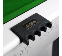 BAIZE MASTER Weighted Rubber Snooker and Pool Cue Holder - Attaches to Edge of Table - Holds 4 to 5 Snooker or Pool Cues (Holds 4 Cue)