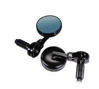 Baizexin Mirrors Motorcycle Side Fits For With Inner Diameter 13-14mm，17-18mm Motorcycle Handle Bar End Mirrors Handlebar Side Rearview Mirrors