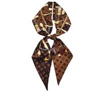 baizhong Reproduction monogrammed silk scarf, headband ponytail, silk scarf belt, bow wrap (SJ-changtiao-37, 150cm*15cm)