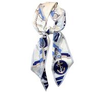 baizhong Reproduction monogrammed silk scarf, headband ponytail, silk scarf belt, bow wrap (SJ-changtiao-85, 150cm*15cm)