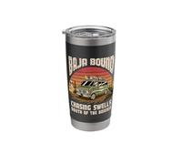 Baja Bound Surf Trip Mexico Sunset Stainless Steel Insulated Tumbler