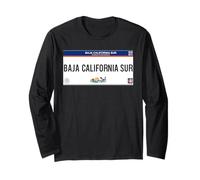 Baja California Mexicali License Plate Mexicans Souvenir Long Sleeve T-Shirt