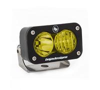 Baja Designs S2 Sport Black LED Light Pod (Driving/Combo; Amber)