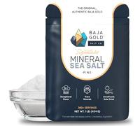 Baja Gold Mineral Sea Salt - Fine Grind - Unrefined, Mineral-Rich & Low in Sodium - 100% Natural, No Additives - Perfect for Seasoning, Cooking & Baking, Available in 454g