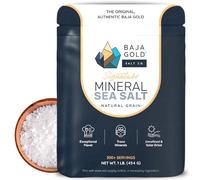 Baja Gold Mineral Sea Salt -Natural Grain Salt for Cooking & Baking | Authentic Baja Salt | Ideal for All Culinary Creations | 454 g. Resealable Bag, 300+ Servings