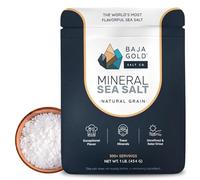 Baja Gold Mineral Sea Salt - Unrefined Mineral-Rich Sea Salt, 454g -Natural Grain Crystals packed with Trace Minerals, Ideal for Gourmet Cooking, Healthy Eating, and Versatile Applications
