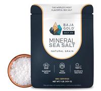 Baja Gold Mineral Sea Salt - Unrefined Mineral-Rich Sea Salt, 454g -Natural Grain Crystals packed with Trace Minerals, Ideal for Gourmet Cooking, Healthy Eating, and Versatile Applications