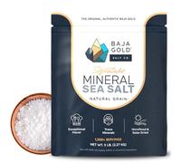 Baja Gold Signature Mineral Sea Salt - Recommended by Gary Brecka - Authentic Natural Grain Salt for Cooking & Baking | Natural Baja Salt for Garnishing | 2.27 kg. Resealable Bag, 1,500+ Servings
