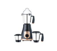 Bajaj GX-3701 750W Indian Mixer Grinder Juicer Mixie with Nutri-Pro Feature, 3 Jars, Black|Free International Adaptor| 1 Month Warranty|2 Year Motor Warranty