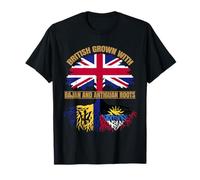 Bajan Antiguan Heritage British Grown Barbados Antigua Roots T-Shirt