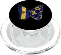 Bajan Girls Roots Barbados Pride Heritage Butterfly Women PopSockets PopGrip for MagSafe