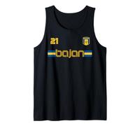 BAJAN Patriotic Retro Jersey Barbados Flag Tank Top