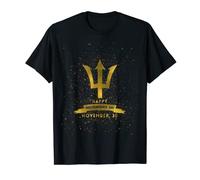 Bajan shirt Barbados t shirt Happy independence day trident T-Shirt
