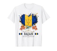 Bajan We Limin The Bajan Way Barbados Flag Flying Fish T-Shirt