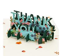 Bajayvovo Pop Up Thank You Card,Teacher's Day Card,Thank You Cards With Envelopes,3D Thank You Cards,Thankful For You,Thanksgiving,Business Gratitude Appreciation Friendship All Occasion