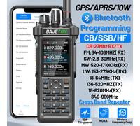 BAJETON BJ-9000 GPS APRS Walkie Talkie 10W CB 27Mhz CB/SSB/HF Bluetooth Programming NOAA ShortWave For RT-950PRO RT-950 Radio add Cable