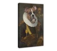 BAJHTGHG Altered Art Boxer Dog Print Canvas Poster Wall Art Print Picture Paintings 24x36inch(60x90cm)