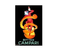 BAJHTGHG Bitter Campari Vintage Print Canvas Poster Bedroom Decor Landscape Decor Gift 12x18inch(30x45cm)