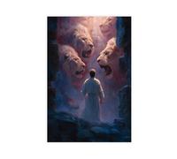 BAJHTGHG Daniel in The Lion's Den Digital Canvas Poster Wall Art Print Picture Paintings 24x36inch(60x90cm)