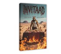 BAJHTGHG Hell Tigers at The Feast Canvas Poster Bedroom Decor Landscape Decor Gift 24x36inch(60x90cm)