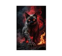 BAJHTGHG Hellish British Siamese Cat Canvas Poster Bedroom Decor Landscape Decor Gift 12x18inch(30x45cm)