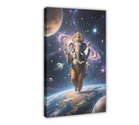 BAJHTGHG Hindu Elephant God Universe Earth Canvas Poster Bedroom Decor Landscape Decor Gift 16x24inch(40x60cm)