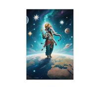 BAJHTGHG Hindu Elephant God Universe Earth Canvas Poster Bedroom Decor Landscape Decor Gift 20x30inch(50x75cm)