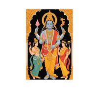 BAJHTGHG Hindu Gods And Goddesses Canvas Poster Wall Art Print Picture Paintings 08x12inch(20x30cm)