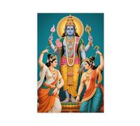 BAJHTGHG Hindu Gods And Goddesses Canvas Poster Wall Art Print Picture Paintings 16x24inch(40x60cm)