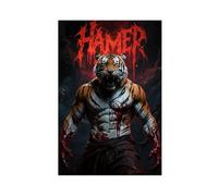 BAJHTGHG In The Terrifying, Dark, Bloody Hell of The Tiger Man Canvas Poster Bedroom Decor Landscape Decor Gift 24x36inch(60x90cm)