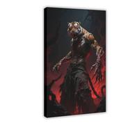 BAJHTGHG In The Terrifying, Dark, Bloody Hell of The Tiger Man Canvas Poster Wall Art Print Picture Paintings 08x12inch(20x30cm)