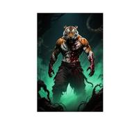 BAJHTGHG In The Terrifying, Dark, Bloody Hell of The Tiger Man Canvas Poster Wall Art Print Picture Paintings 08x12inch(20x30cm)
