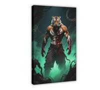BAJHTGHG In The Terrifying, Dark, Bloody Hell of The Tiger Man Canvas Poster Wall Art Print Picture Paintings 20x30inch(50x75cm)